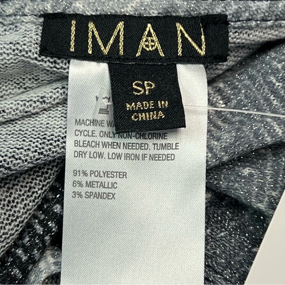 IMAN Global Chic Glimmering Glam Set: Gray & BlackTopper & Foil Tank Duo Size SP - Picture 8 of 8